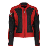 MOTOGIRL JODIE MESH SUMMER JACKET RED