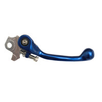 WHITES FOLDING BRAKE LEVER - YAMAHA YZ/YZF 07- BLU