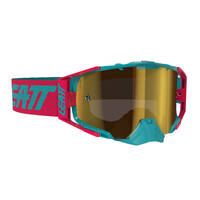 LEATT GOGGLE VELOCITY 6.5 IRIZ RED TEAL BRONZE LENS