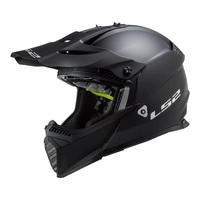 LS2 MX437J FAST EVO MINI HELMET MATT BLACK YOUTH