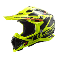 LS2 MX700 SUBVERTER EVO STOMP HI-VIS YELLOW BLACK