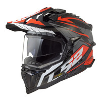 LS2 MX701 EXPLORER SPIRE BLACK TITANIUM RED