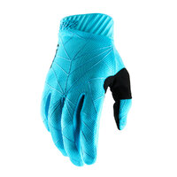 100% RIDEFIT ICE GLOVES BLUE BLACK