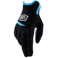 100% RIDECAMP WOMENS GLOVES BLACK BLUE 