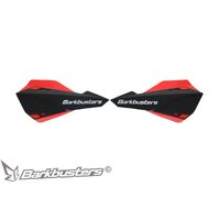 BARKBUSTERS SABRE MX/ENDURO HANDGUARD - BLACK RED (WITH WIND DEFLECTORS)