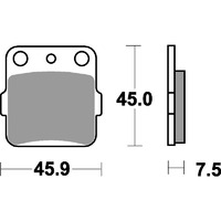 SBS 592RSI FRONT/REAR PADS - SINTER OFF ROAD RACE