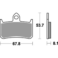 SBS 622HS FRONT PADS - SINTER STREET