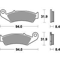 SBS 623LS REAR PADS - SINTER STREET