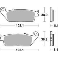 SBS 627HS FRONT PADS - SINTER STREET