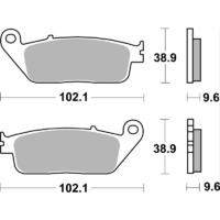 SBS 630LS REAR PADS - SINTER STREET