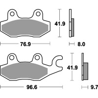 SBS 633LS REAR PADS - SINTER STREET