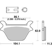 SBS 669H.CT FRONT/REARPADS - CARBON STREET AMERICAN V-TWIN