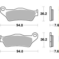 SBS 671HS FRONT PADS - SINTER STREET