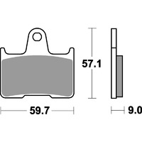 SBS 765DC FRONT PADS - DUAL CARBON RACE