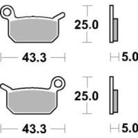 SBS 794RSI FRONT/REAR PADS - SINTER OFF ROAD RACE