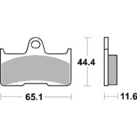 SBS 799SI FRONT/REAR PADS - SINTER OFF ROAD