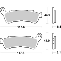 SBS 828LS REAR PADS - SINTER STREET