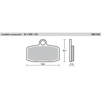 SBS 885RSI FRONT/REAR PADS - SINTER OFF ROAD RACE KTM 85SX