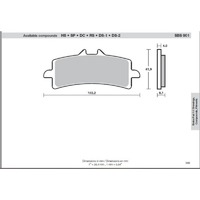 SBS 901DS FRONT PADS - DUAL SINTER RACE 