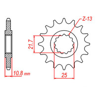 MTX 1586 STEEL FRONT SPROCKET 525 PITCH 16-TEETH - 10-4AS-16