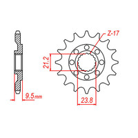 MTX 284 STEEL FRONT SPROCKET 520 PITCH 14-TEETH - 10-ML4-14