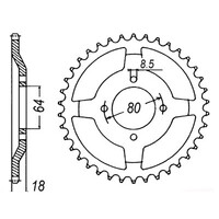 MTX 1925 STEEL REAR SPROCKET 428 PITCH 47-TEETH - 11-482-47