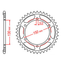 MTX 300 STEEL REAR SPROCKET 525 PITCH 42-TEETH - 11-4NX-42