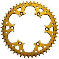 MTX 460 ZERO ALUMINIUM REAR SPROCKET 520 PITCH 51-TEETH GOLD - 11A-110-51GLD