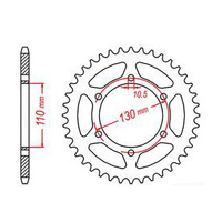 MTX 486 STEEL REAR SPROCKET 520 PITCH 46-TEETH - 11-192-46