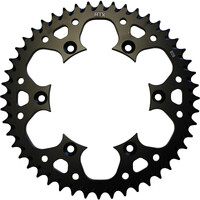 MTX 808 ZERO ALUMINIUM REAR SPROCKET 520 PITCH 49-TEETH BLACK - 11A-402-49BLK