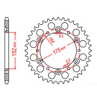 MTX 853 STEEL REAR SPROCKET 520 PITCH 41-TEETH - 11-2H0-41