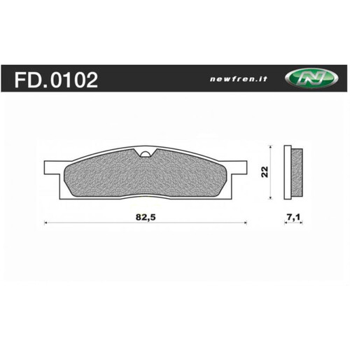 NEWFREN BRAKE PADS - FD0102-SD OFF ROAD DIRT SINTERED 