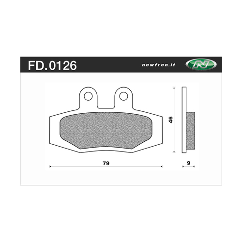 NEWFREN BRAKE PADS - FD0126-SD OFF ROAD DIRT SINTERED 