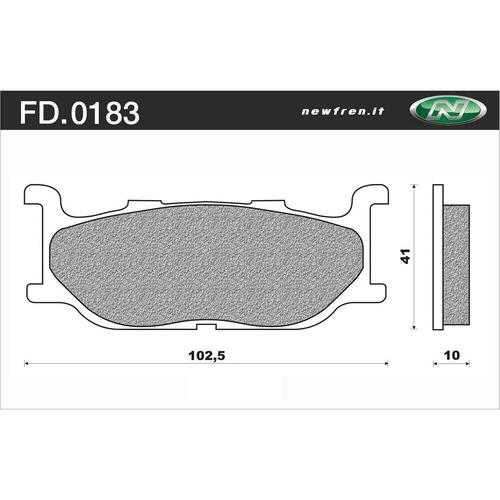 NEWFREN BRAKE PADS - FD0183-TS TOURING SINTERED   