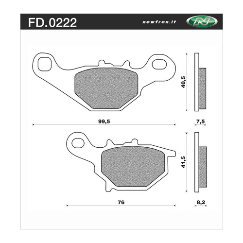 NEWFREN BRAKE PADS - FD0222-SD OFF ROAD DIRT SINTERED 