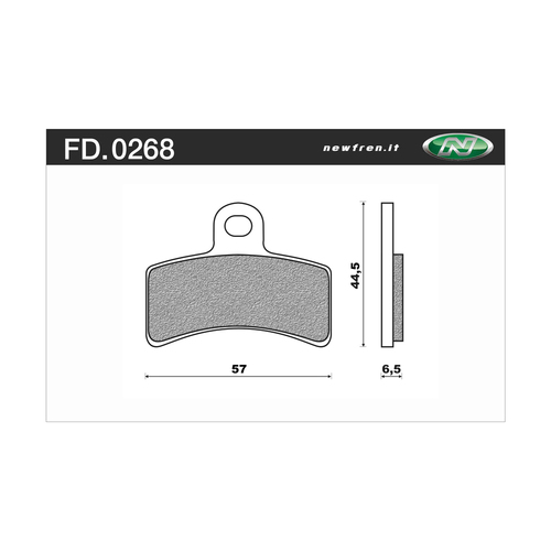 NEWFREN BRAKE PADS - FD0268-BD OFF ROAD DIRT ORGANIC 