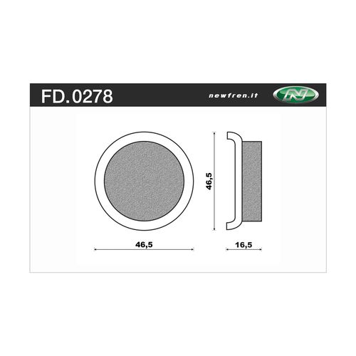 NEWFREN BRAKE PADS - FD0278-SV OFF ROAD ATV SINTERED 