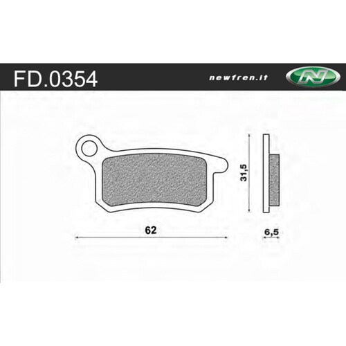 NEWFREN BRAKE PADS - FD0354-SD OFF ROAD DIRT SINTERED 