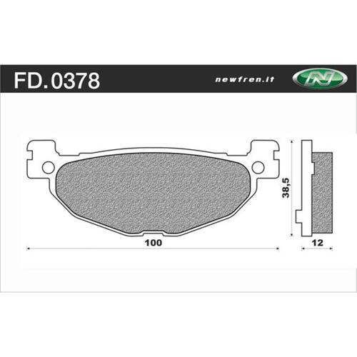 NEWFREN BRAKE PADS - FD0378-SE SCOOTER ELITE SINTERED  