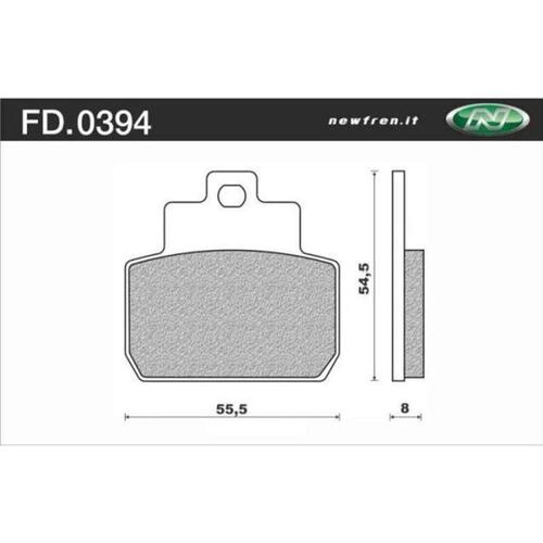 NEWFREN BRAKE PADS - FD0394-BE SCOOTER ORGANIC   