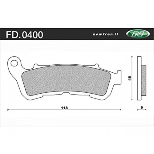 NEWFREN BRAKE PADS - FD0400-SE SCOOTER ELITE SINTERED  