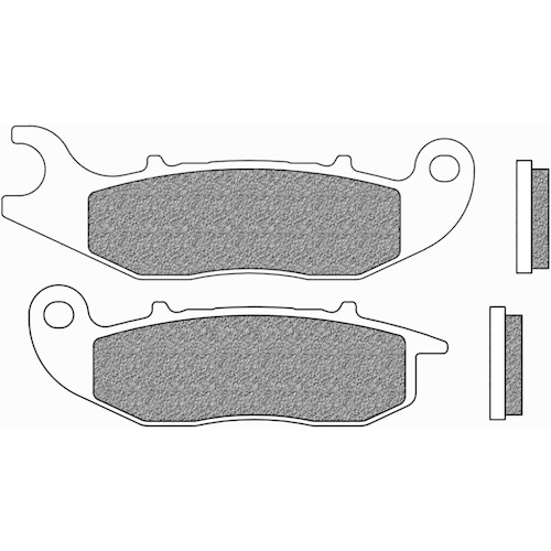 NEWFREN BRAKE PADS - FD0444-BT TOURING ORGANIC   