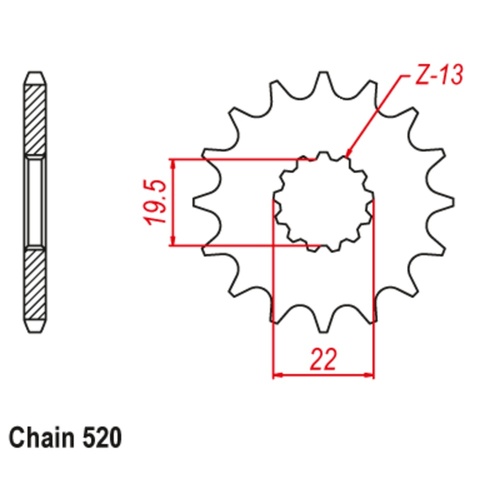 SUPERSPROX 11T 520 PITCH FRONT SPROCKET SUZUKI 