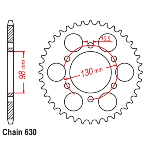 SUPERSPROX 35T 630 PITCH KAWASAKI REAR SPROCKET 