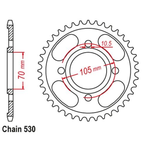 SUPERSPROX 33T 530 PITCH HONDA REAR SPROCKET 