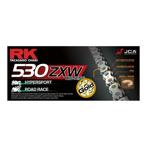 RK 530ZXW CHAIN 120 LINK - GOLD