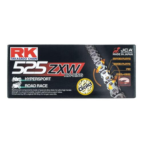 RK CHAIN 525ZXW 130 LINK - GOLD