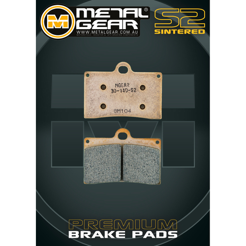 METALGEAR BRAKE PADS SINTERED S2 - 30-140-S2