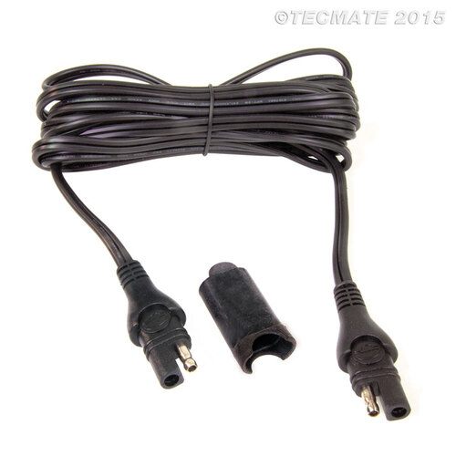 OPTIMATE - WEATHERPROOF CHARGE CABLE EXTENDER (4,6M), 10A MAX, SAE CONNECTION