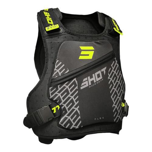 SHOT KIDS CHEST PROTECTOR FLEX BLACK YELLOW L